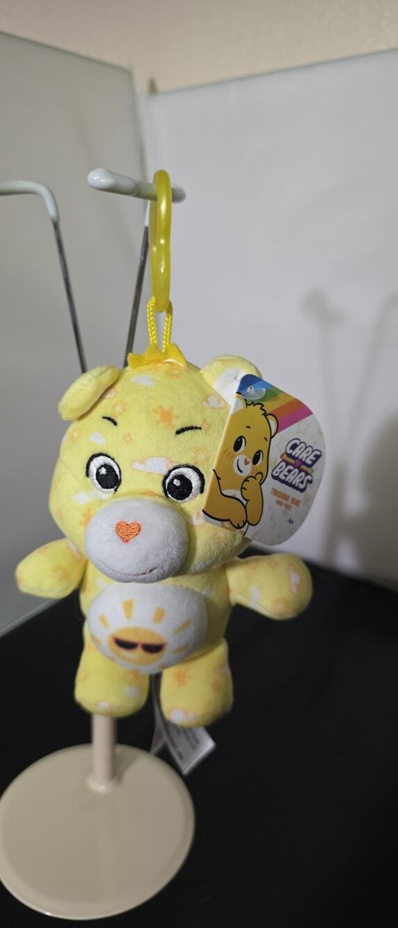 NEW 2020 Care Bears 6" Mini Plush Danglers Backpack Clips Funshine Bear NWT R1